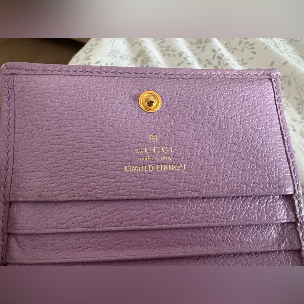 Gucci purple floral canvas wallet - Picture 4 of 15